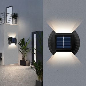 JeeYee Solar Wall Light 8LED Waterproof Outdoor Garden Decoration Solar Light Wall Stair Aisle Yard Luminous Wall Washer