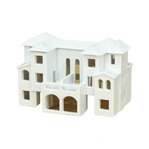 N Scale 1:500 Villas Outland Model Modern House Sand Table Scene Building Model Garden Microlandscape Ornament Decors