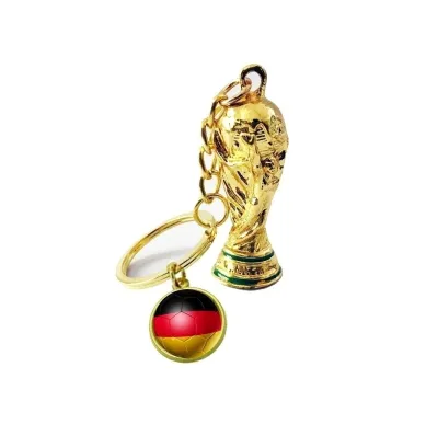 [SG Ready Stock] World Cup Trophy Keychain Football National Team Badge Bag Charm Fan Gift