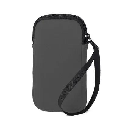 PAMGEGKEJG Zipper Bag Unisex Waterproof Phone Pouch Universal Cell Phone Carrier Cable Storage Case Armband Holder Portable