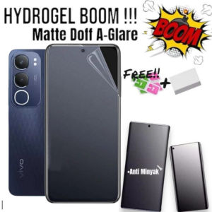 B00M Hydrogel Matte Anti Glare Doff VIVO Y21D Y19S PRO Y29 Y19sGT Y29S Y400 Y04S Y03T Y28 Y18 Y100 Y27 Y27S Y36 Y17S Y03 Y35 Y22 Y16 Hidrogel Temperd Screen Protector Jelly Back Pelindung Layar Gores Depan Bodi Belakang Full Cover Jamur GT 5G 4G
