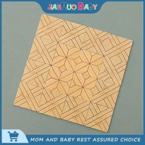 JiaShuo Baby Toy 5pcs set Miniatures Dollhouse Floor Sticker Floor Tiles Wallpaper Doll Model Kitchen Bathroom DIY Decoration