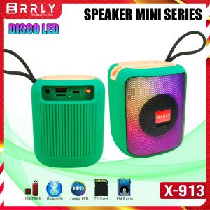 ERRLY Speaker Bluetooth Wireless X913  LED Disco RGB Speker Poertable TWS 2 IN 1 Power Bass 10W + Stand Hp