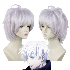 Gojo Satoru Cosplay Costume Anime Jujutsu Kaisen Cosplay Uniform Wig Halloween Party Costume Men Women Full Sets