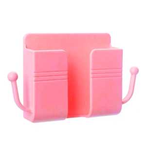 Promo Holder HP Remot Tempel Dinding Tembok Multifungsi Dengan 2 Kait Hook Rak Gantungan Kunci Serbaguna
