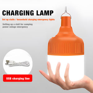 Rechargeable Light LED 5 Mode USB Emergency Light Rechargeable Waterproof Bulb Outdoor Camping Dimming Portable Lantern Rechargeable Light Portable Lamp
