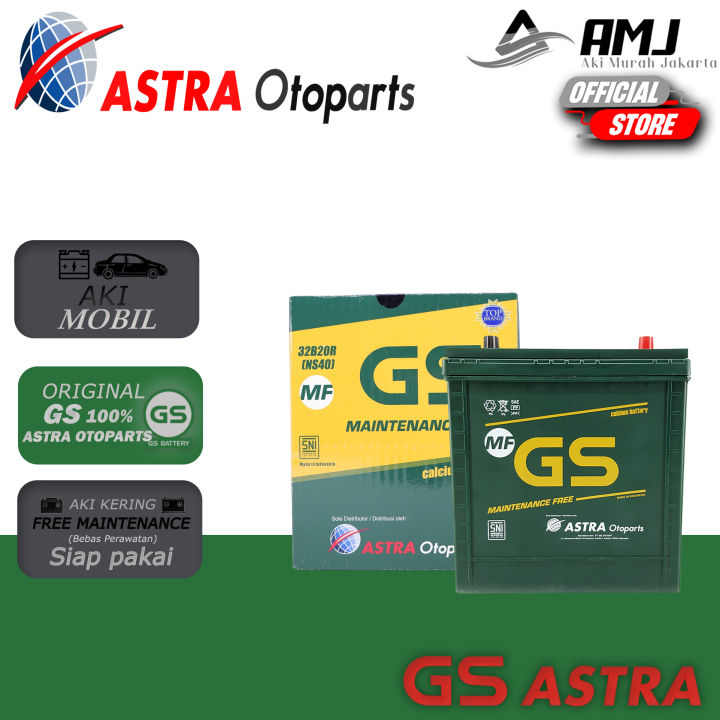 Aki Mobil Mazda 3 GS Astra NS40 Aki Kering 12V / 32 Ah | Lazada Indonesia