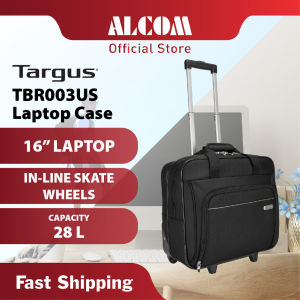 TARGUS TBR003US 16" Rolling Laptop Case with In-line Skate Wheels Telescoping Handle & Water Resistant for Up to 16" Screen Laptop