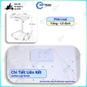 Bàn Học Bàn Làm Việc Di Động Thông Minh Có Thể Gập Gọn – Điều Chỉnh Kích Thước Khung Thép Chắc Chắn - 020