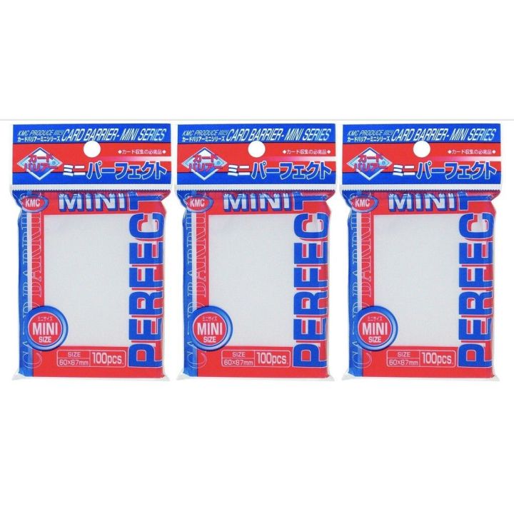 KMC Mini Perfect Fit Card Sleeves – 3000 Count, Clear, 60x87mm For Yu-Gi-Oh! Vanguard