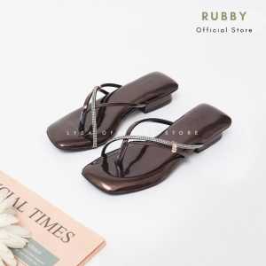 Sandal Hells Wanita Variasi Warna Hak 2cm Tali Berlian Empuk Non Slip LS - 04
