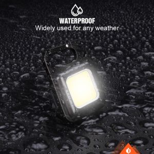 Senter Mini Gantungan Kunci Welite - LED COB - Lampu Cas USB Type-C - MINI COB Keychain Light