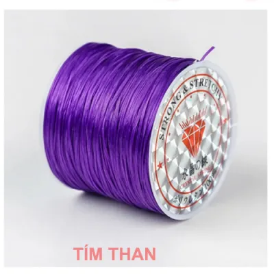 Cước chun dây chỉ thun co giãn đàn hồi tốt dùng xỏ vòng tay phong thủy dài 50 m phụ kiện làm trang sức handmade đủ màu