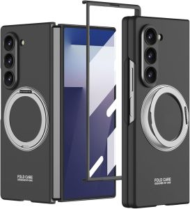 for Samsung Galaxy Z Fold 7 Case with Screen Protector Fit for MagSafe360 ° Rotate Metal Ring Stand Camera Protection Shockproof Wireless Charge Slim Kickstand Case Cover for Z Fold 6 caseZ Fold 5 Case-152c4c8b