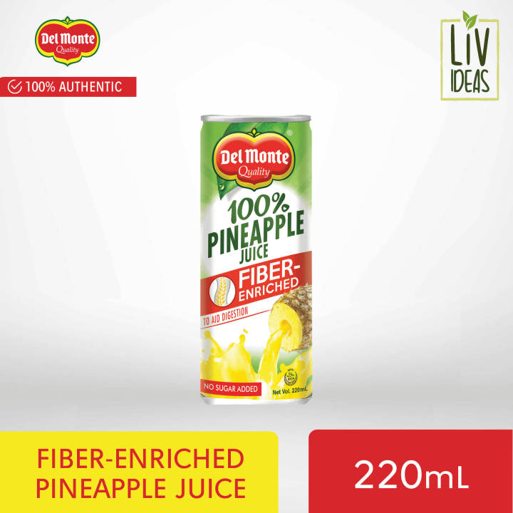 Del Monte Pineapple FiberEnriched Juice 220mL Lazada PH
