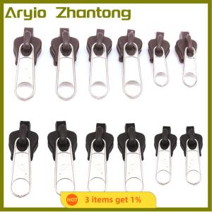 Aryio 6pcs Instant Zipper Universal Instant Fix Zipper Repair Kit Replacement Zip Slider for DIY Sew
