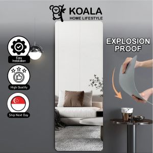 🇸🇬Koala Home🔥Wholesale HD Acrylic Soft Mirror - Shatterproof Full Body Mirror Self-Adhesive Non Perforated