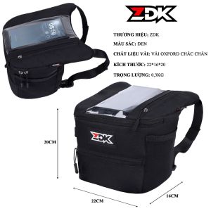 Túi Treo Đầu Xe ZDK Cao Cấp K2 K3 K4 Size Lớn & Túi Hít Bình Xăng A1 – Đựng Điện Thoại – Đi Phượt
