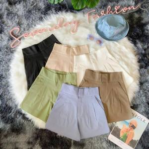 💚💛🧡 New Arrival กางเกงขาสั้นลินินตัวใหม่ล่าสุดของทางร้านจ้า รุ่นสองตะขอเอวสูงปรี๊ด แต่งเว้าข้างขา ผ้าไม่ยืด ความยาวกำลังพอดี แมชง่าย