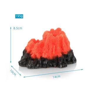 Mô Hình San Hô Núi Lửa Phun Trào Có Đầu Sủi Oxi Mẫu Núi Lửa Trang Trí Bể Cá Cảnh Bằng Nhựa Sống Động Bắt Mắt