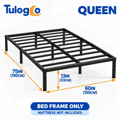 Tulogco Heavy Duty Metal Bed Frame Matibay Bakal na Kama Single Double Full Double Queen King Silent Sleep Max Storage