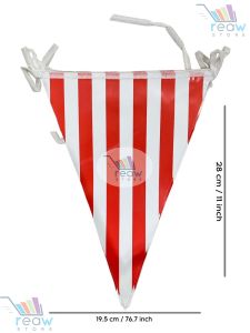 Banner Flag Segitiga Polkadot Salur / Bunting Flag Segitiga Polkadot Salur Merah Putih Hiasan Dekorasi Dirgahayu HUT RI