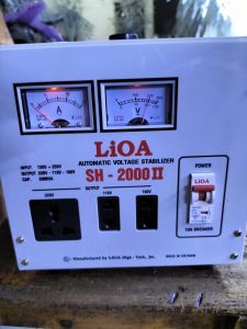 ổn áp lioa sh2000va ( lioa 2kva điện vào 150v --250v điện ra 110v 220v)