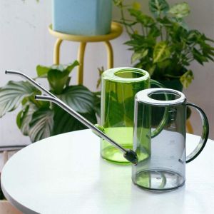 SIQIN 1L/1.5L หม้อรดน้ำพวยยาว ป้องกันการแตก พลาสติกทำจากพลาสติก สปริงเกอร์โรงงาน ทันสมัยและทันสมัย พวยกาจิต บัวรดน้ำขนาดเล็ก กิจกรรมกลางแจ้งกลางแจ้ง