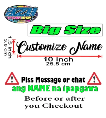 Personalized Customize Name Stickers For Car Motorcycle Tumbler Laptop and More