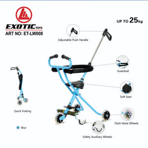 Stroller Exotic ET-LW008 Magic Stroller bayi roda 3 mudah dilipat kereta dorong baby murah