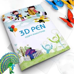 OFTBT 22/40 Patterns 3D Printing Pen Drawing Book Handmade Crafts 3D Pen Paint Album Funny Children Gifts