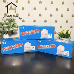 Kantong Sampah Serbaguna / Litter Trash Bag Dengan Tali Serut Ukuran 60 x 69 cm