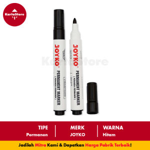 SPIDOL PERMANEN HITAM KUALITAS SNOWMAN JOYKO