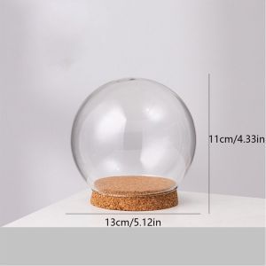 MARBLEX Glass Flower Dustproof Cover Transparent Clear Fresh Flowers Glass Cover Gifts Home Decor Cake Jar