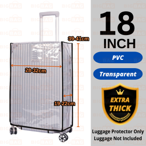 Transparent Luggage Cover Thick Cover Luggage Cover Protector Sarung Luggage Bag Cover Sarung Beg Luggage Protector