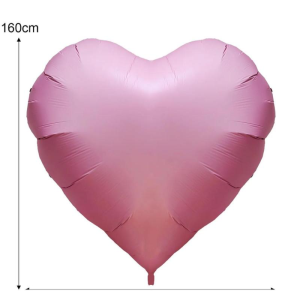MARINI 63 inch Bong Bóng Ngày Valentine Đỏ Khổng Lồ Quá khổ Bong Bóng Tỏ Tình  Có thể bơm hơi Bong Bóng Hình Trái Tim dành cho trang trí sinh nhật ngày Valentine và đám cưới
