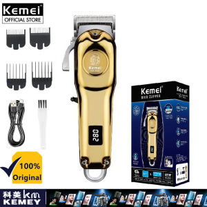 Kemei KM-2628 Professional Hair Trimmer Cordless Adjustable Hair Clipper Salon Electric Razor Rechargeable Powerful Motor