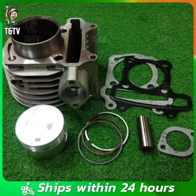 GY6 125/ Kymco Super 8 125 CYLINDER BLOCK COMPLETE WITH PISTON KIT and TOP GASKET