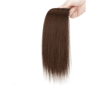 GUAIP Invisible Women High Temperature Fiber Straight With Toupee Thickened Hairpiece Wig Pads Hair Extensions Straight Wigs