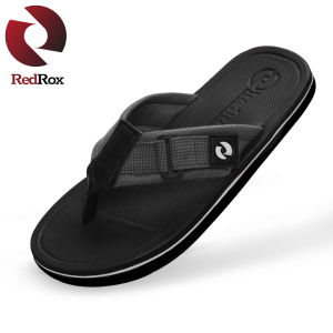 Sandal Pria Casual 100% RedRox Sendal Slop Dewasa Selop Cowok Kekinian Casual Distro Terbaru - BARON