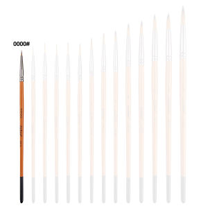 Kualitas Tinggi Paint Brush Pointed Tip Kuas Lukis Kuas Bulu Sintetis | Peralatan Melukis Dan Menggambar Terlengkap Dari Bali Art Supplies  ﻿Nylon Round Brush Acrylic Paint Water Colour Paint Oil Paint Detail Brush