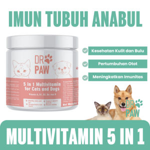 DR PAW - Multivitamin Anabul 5 in 1 Untuk Kucing dan Anjing
