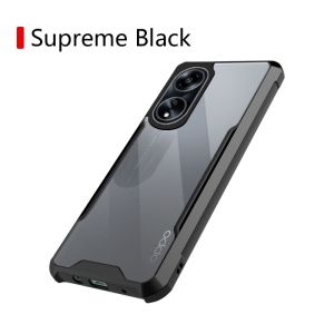 Case For OPPO A18 A38 OPPOA18 OPPOA38 Phone Casing Back Cover Clear View Transparent Acrylic Shockproof Bumper Soft TPU Edge