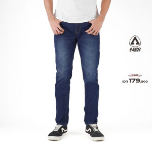 Aerostreet Jeans Reguler Calvin Dark Blue 1F100