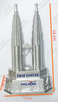 READY STOCK 14 CM KLCC PETRONAS TWIN TOWER KUALA LUMPUR MALAYSIA SOUVENIR