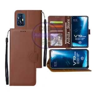 Vivo V19 Case / Casing Dompet  Flip Cover Leather Premium Sarung Buku HP Bisa Standing Buat