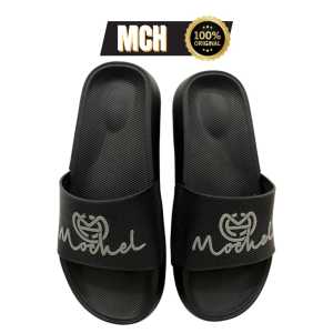 MOCHEL-PC MOCHEL Hitam Abu Sandal Selop Anak Pria dan Wanita Premium Class Anti Slip Terbaru
