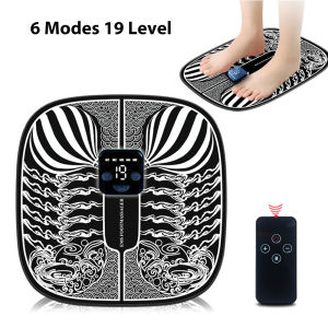 Smart EMS Foot Massager Leg Shaping Pulse Therapy 6 Massage Modes 19 Levels Intensity Microcurrent Thin Legs Massager Beautiful Legs