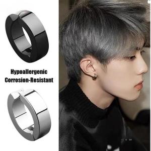 【2PCS】Titanium Steel False Ear Nail Ear Clip Magnet False Ear Buckle No Ear Hole Magnet Earring