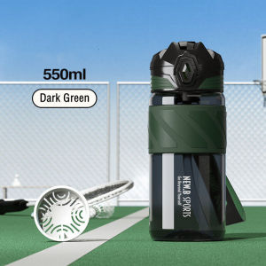 【SKIT SG】550Ml/680Ml/1000Ml  Dual Style Tritan Material Water Bottle With Filter And Straw Portable Durable Gym Fitness Outdoor Sport Bottle Tritan Sport Water Bottle One Hand Operation Cold Or Hot Water -20°C To 100°C Adults Students Kids School Cycling